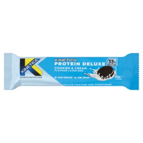 Picture of  Kinetica Protein Deluxe Cook&Cream Bar45g x15